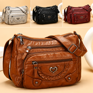 Buy One Get One Free -- Women's Soft PU Crossbody Bag – Multiple Pockets for Perfect Organization