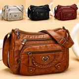 Buy One Get One Free -- Women's Soft PU Crossbody Bag – Multiple Pockets for Perfect Organization