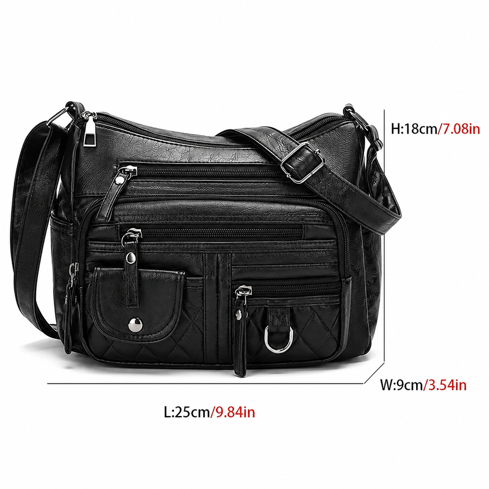 Buy One Get One Free -- Women's Soft PU Crossbody Bag – Multiple Pockets for Perfect Organization