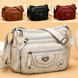 Buy One Get One Free -- Women's Soft PU Crossbody Bag – Multiple Pockets for Perfect Organization